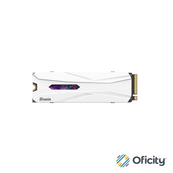 Unidad SSD Biwin X570H PRO 1TB + 1GB DRAM M.2 2280 PCIe Gen 5 con Disipador blanco 14000 MB/s 10500 MB/s