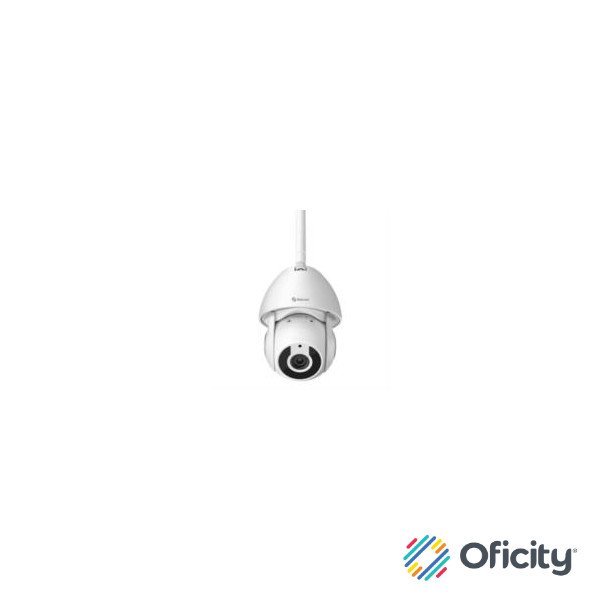 Cámara Seguridad Steren Wi-Fi/Ethernet FHD Robotizada Seguidor de Movimiento para Exterior Color Blanco