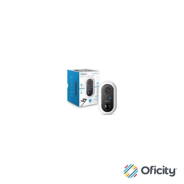 Cámara Seguridad Steren Wi-Fi FHD Fija con Batería Recargable Color Blanco