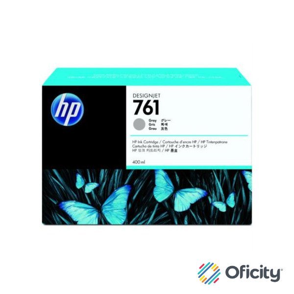 Tinta HP LF 761 Gris T7100 DesignJet 400ML