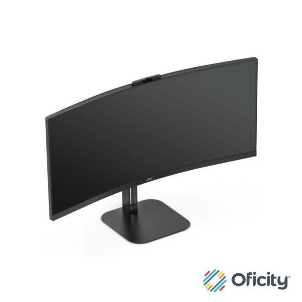 Monitor AOC 34" Professional Curvo VA 1500-R 3440x1440 HDMI DP USB-C DP AltMode 100hz 1ms USB Hub Windows Hello We