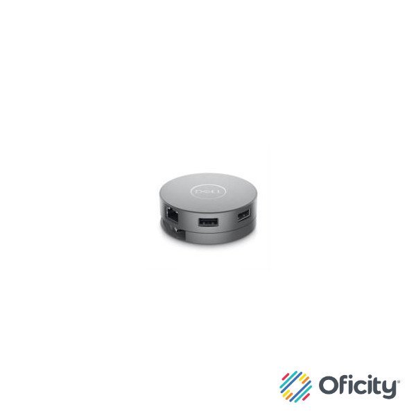 Adaptador Dell DA310 Móvil USB-C Color Gris