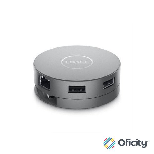Adaptador Dell DA310 Móvil USB-C Color Gris