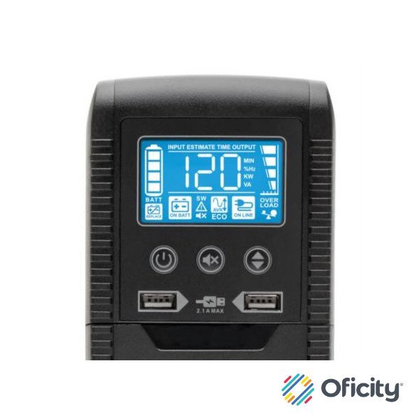 UPS Tripp Lite Interactivo con USB y 8 Tomacorrientes 120V 1000VA 600W 50Hz/60Hz AVR Serie ECO