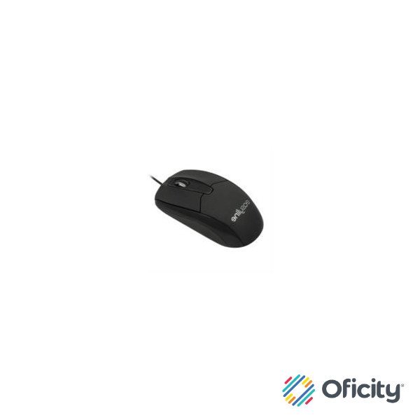 Mouse Easy Line Óptico Alámbrico USB 1000dpi Color Negro