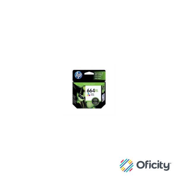 Tinta HP 664XL Tricolor Alto Rendimiento