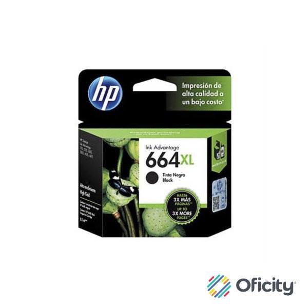 Tinta HP 664XL Negro Alto Rendimiento