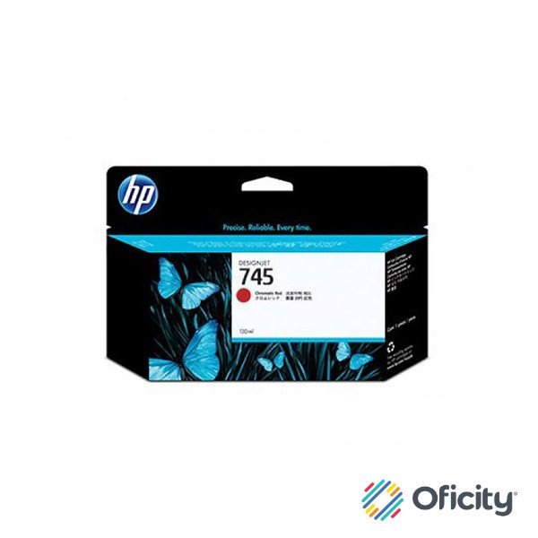 Tinta HP LF 745 Rojo Cromatico 130ML