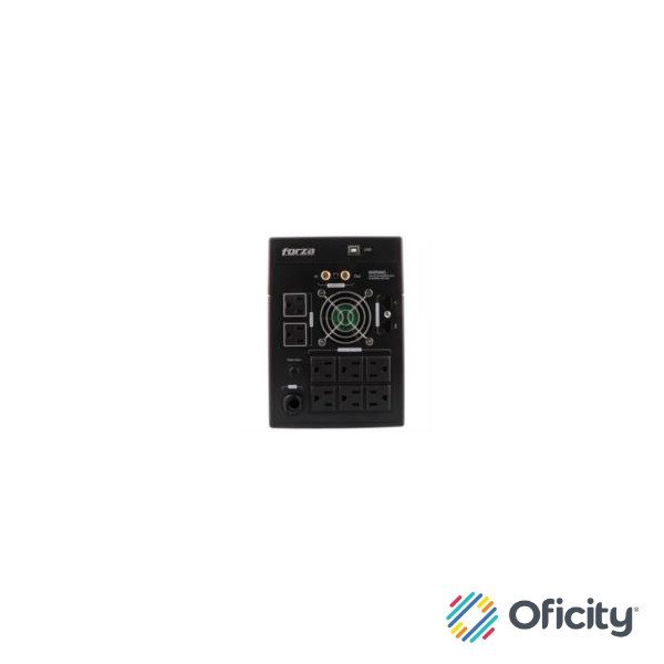 UPS Forza FX-2200LCD Interactivo 2200VA/1200W 8 Salidas Giga y Coax Torre 120V Negro