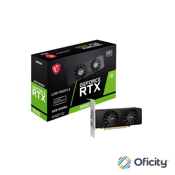 Tarjeta de Video MSI GeForce RTX 3050 LP 6G OC 6GB GDDR6