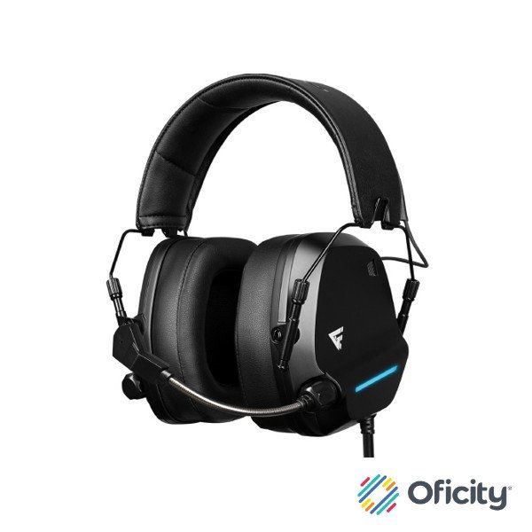DIADEMA GAME FACTOR HSG550 CONEXION POR USB / MICROFONO AJUSTABLE / SURROUND 7.1 / NEGRO