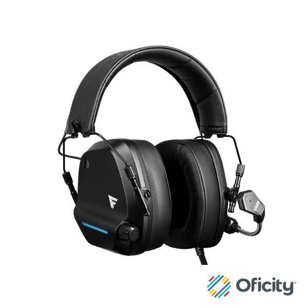 DIADEMA GAME FACTOR HSG550 CONEXION POR USB / MICROFONO AJUSTABLE / SURROUND 7.1 / NEGRO
