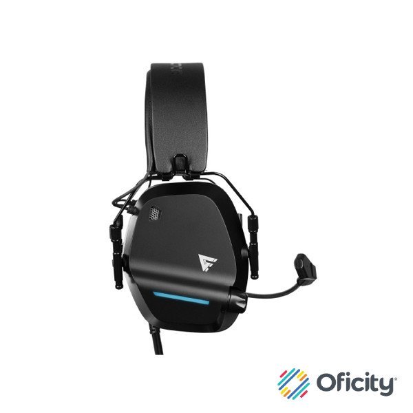 DIADEMA GAME FACTOR HSG550 CONEXION POR USB / MICROFONO AJUSTABLE / SURROUND 7.1 / NEGRO
