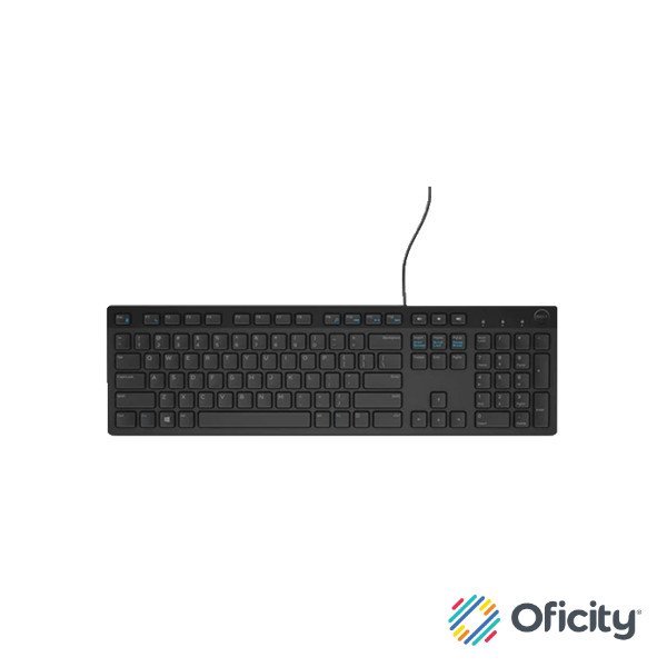 Teclado USB Alámbrico Dell KB216-BK-LTN Español
