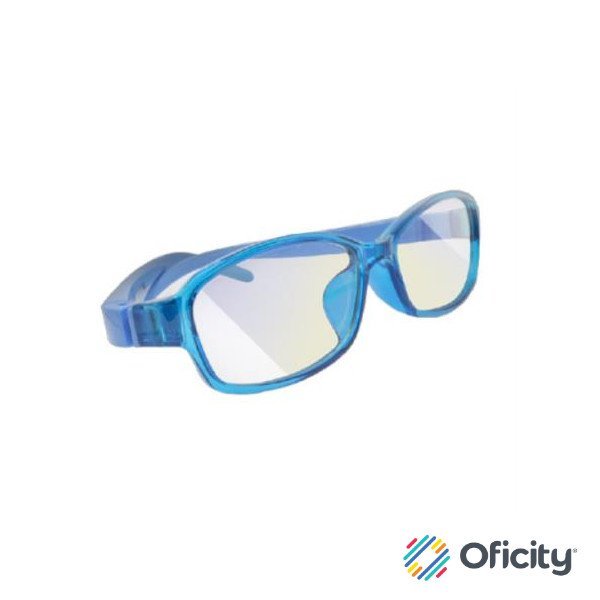 Lentes Gamer Vorago KG-200 Kids PC/Tablet Anti Luz Azul Estuche Color Azul