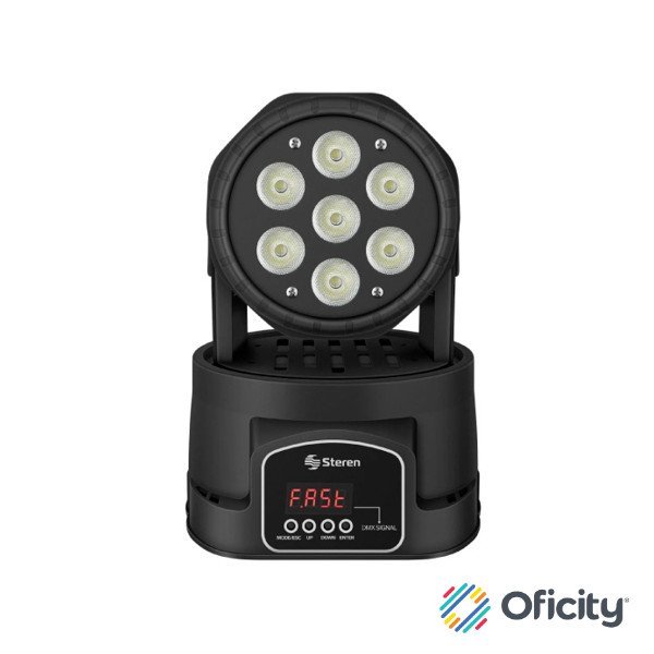 MINI CABEZA MOVIL STEREN LED DMX