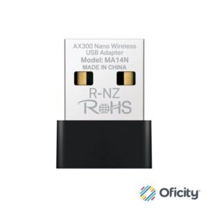 Adaptador Mercusys de TP-Link Inalámbrico Wi-Fi Nano 2.4 GHz USB 2.0 Windows 11 10 7 y Linux AX300