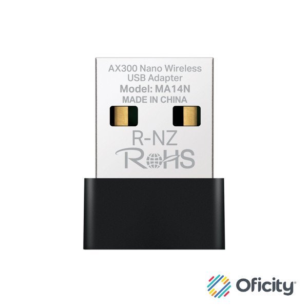 Adaptador Mercusys de TP-Link Inalámbrico Wi-Fi Nano 2.4 GHz USB 2.0 Windows 11 10 7 y Linux AX300