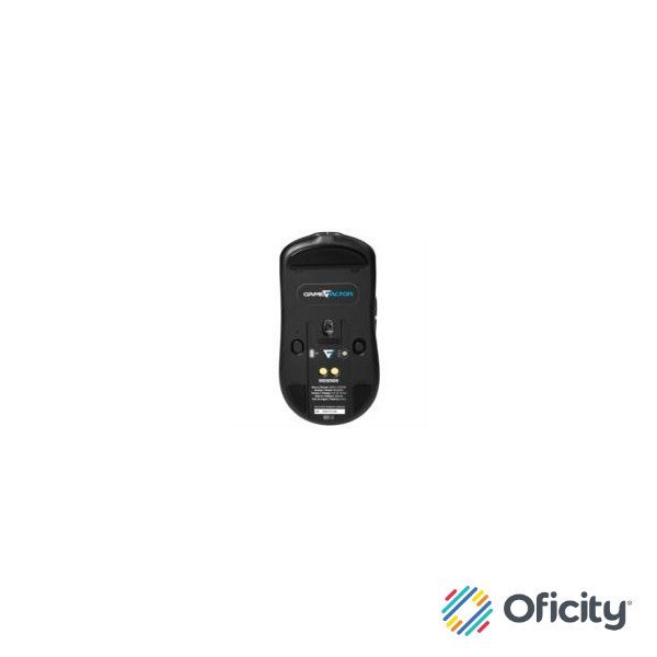 Mouse Game Factor MOW800 Inalambrico Wireless 2.4G BT Pixart 3395 26.000 DPI 4K HZ Base RGB Ultra Ligero 56G Negro