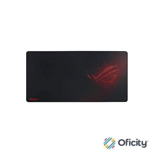Tapete Mouse Pad Gamer Asus ROG Sheath 900x440x3mm Antideslizante Color Negro/Rojo