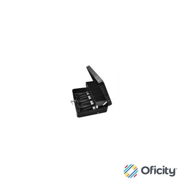 Caja Dinero Nextep Metalica Extra Grande 30 cm Bandeja Con Clips Para 4 Billetes