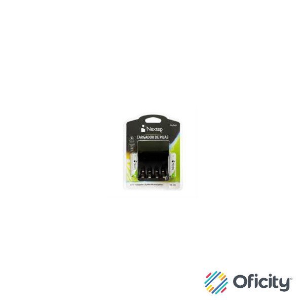 Cargador de Pilas Nextep AA/AAA Incluye 2 Pilas AA