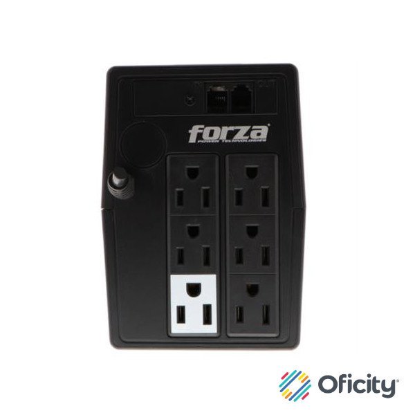 UPS Forza NT-1011 Interactivo 1000VA/500W 6 Salidas RJ11 Torre 120V Negro