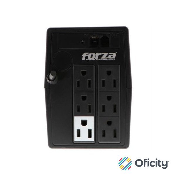 UPS Forza NT-751 Interactivo 750VA/375W 6 Salidas RJ11 Torre 120V Negro