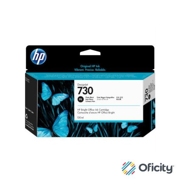Tinta HP DesignJet 730 130ml Color Negro Fotográfico