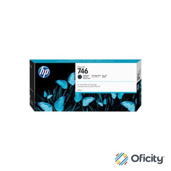 Tinta HP LF 746 Negro Mate 300 ML