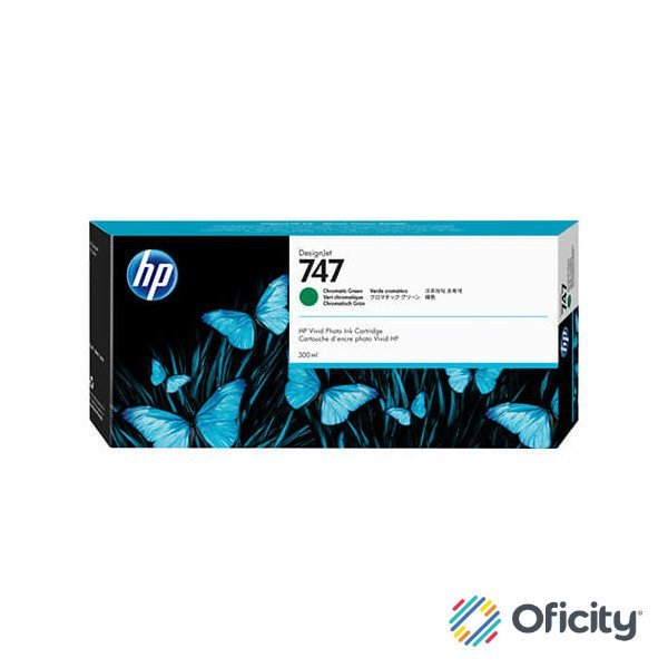 Tinta HP LF 747 Verde Cromatico 300 ML