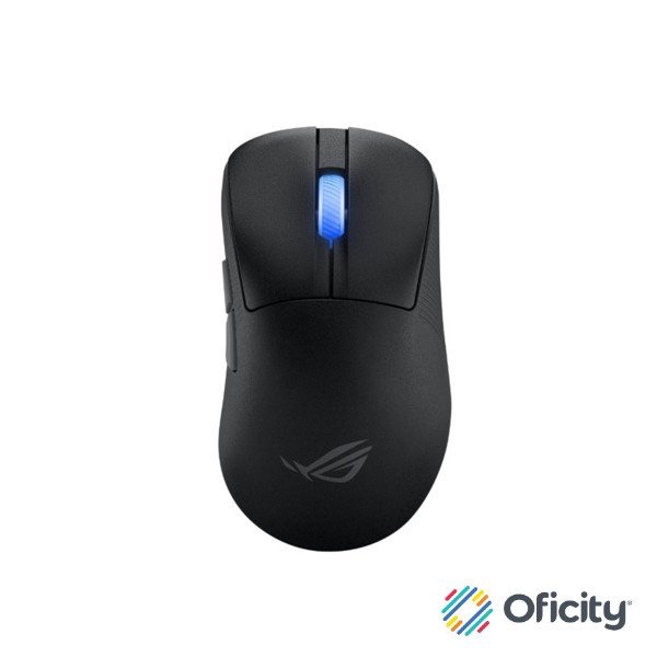Mouse Asus Inalámbrico Gamer P714 ROG Keris II Ace 42000 DPI USB 2.0 Tipo C RF 2.4GHz BT 5.1 Color Negro