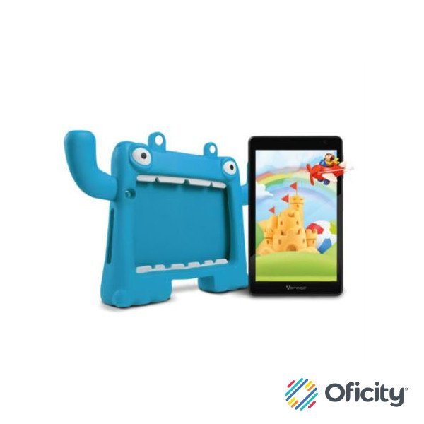 Tableta Vorago 8" PAD-8-KIDS Quadcore 64GB Ram 4GB 2MP/5MP Android 13 Funda Azul