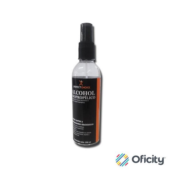 Limpiador de Alcohol Perfect Choice Isopropílico para Componentes Electrónicos 250ml