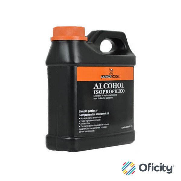 Alcohol Isopropílico Perfect Choice para Limpieza de Equipo Electrónico 1 Litro