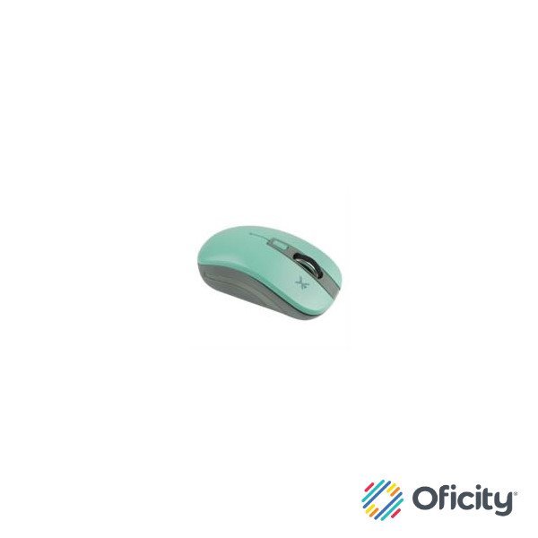 Mouse Inalámbrico Perfect Choice Essential Ajustable 800-1200-1600dpi Color Turquesa
