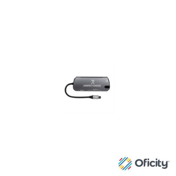 Hub Perfect Choice USB Tipo C