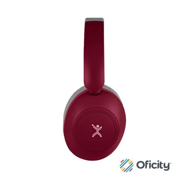 Audifono Perfect Choice Soundia Bluetooth On-Ear Borgoña