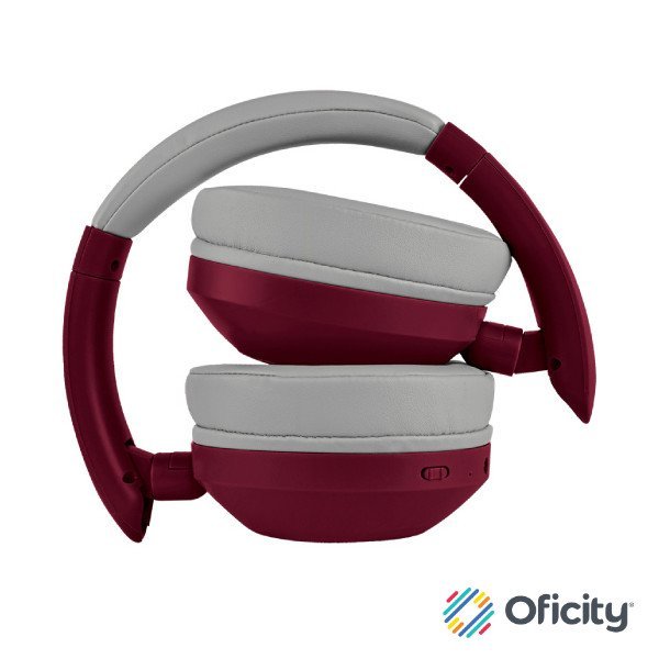 Audifono Perfect Choice Soundia Bluetooth On-Ear Borgoña