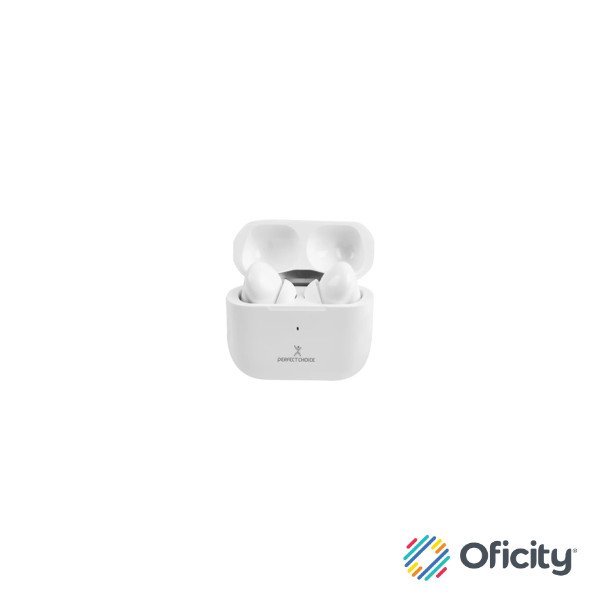 Audifonos Perfect Choice TWS Enc Carga Inalambrica Nesh Blanco