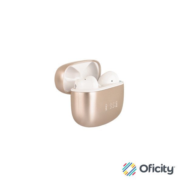Audifonos Perfect Choice TWS Anc+Enc Intune Beige/Blanco