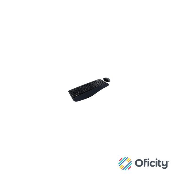 Kit Teclado y Mouse Perfect Choice Inalámbrico Ergonómico Color Negro