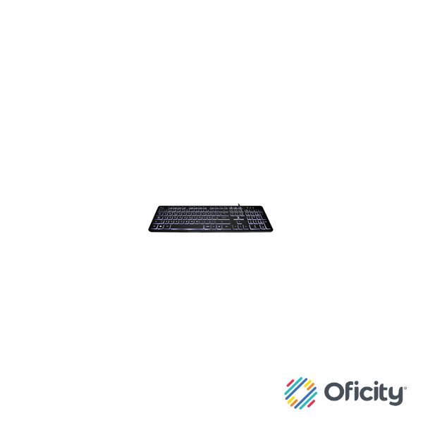 TECLADO PERFECT CHOICE CON ILUMINACION EN TECLAS PARA OFICINA - BACKLIGHT