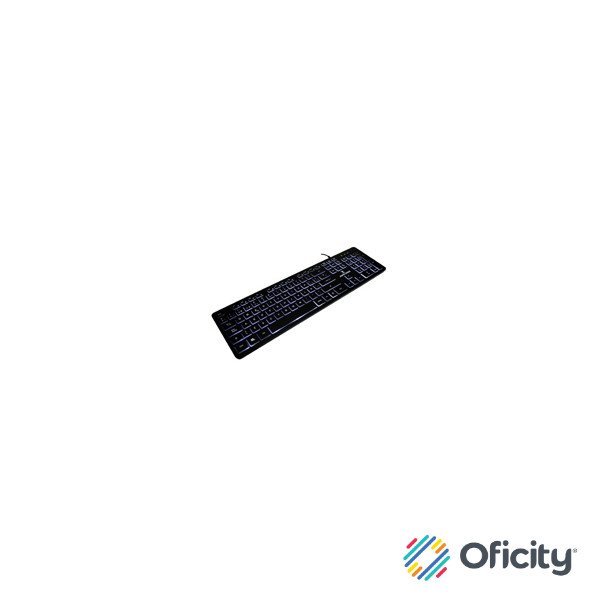 TECLADO PERFECT CHOICE CON ILUMINACION EN TECLAS PARA OFICINA - BACKLIGHT