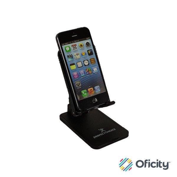 Base de Escritorio Perfect Choice para Smartphone Plegable y Portable Color Negro