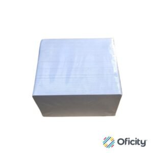 Tarjeta Evolis de PVC blanca 30M con 100pzas