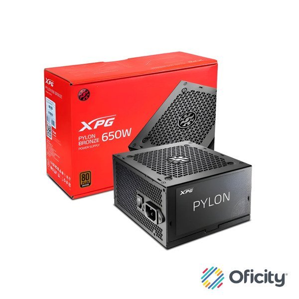 Fuente de Poder 650W XPG Pylon 80 Plus Bronze ATX 24 pin