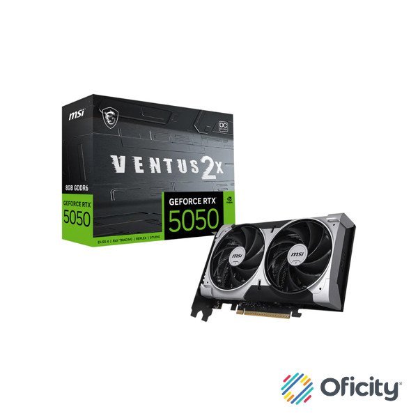 Tarjeta De Video MSI RTX 5050 8G VENTUS 2X OC 8GB GDDR6 2617 Mhz PCI Express 5.0