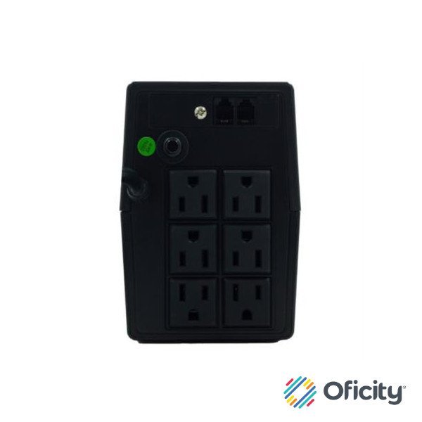 UPS Smartbitt Smart Interactive NB750 750VA/375 Watts 6 Contactos Protección de Línea Telefónica RJ-11