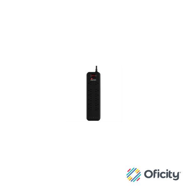 Supresor de Picos Smartbitt SBSS-B12-5U 12 Contactos y 5 Puertos USB